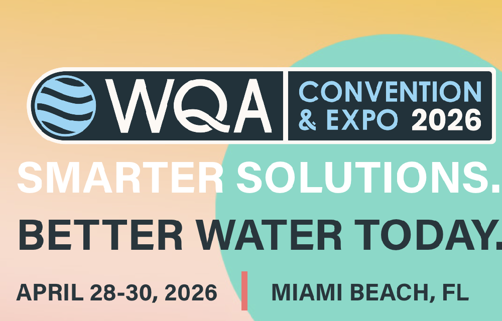 Looking forward to meeting you in WQA Water Expo Miami Beach